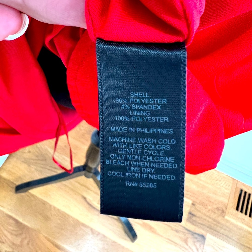 Express Red Cocktail Dress, Size 8 - Picture 7 of 7